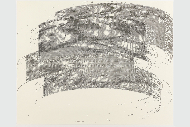 #349; 2013; Tusche auf Papier (Ink on paper); 34,3 x 43,4 cm (13,5" x 17"); Privatbesitz Nürnberg; Foto: Annette Kradisch
