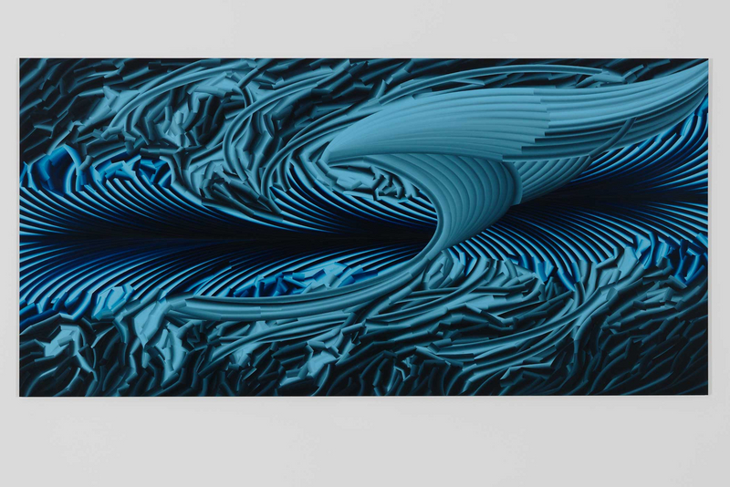 EP49; 125 x 255 cm; Öl auf Aluminium (oil on aluminium); 2012; Courtesy Oechsner Galerie Nürnberg; Foto Annette Kradisch