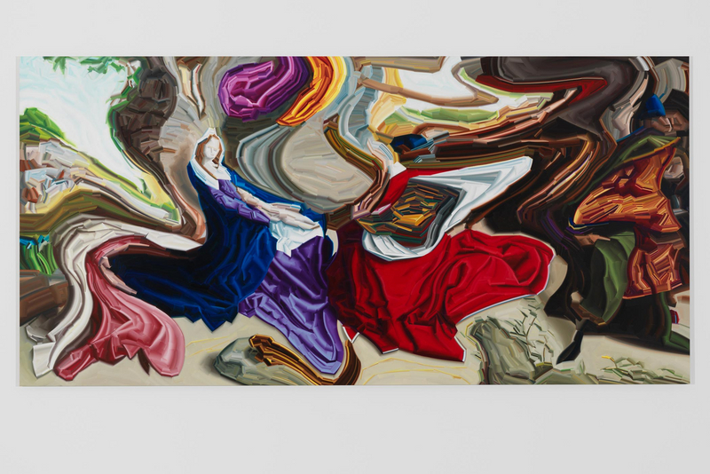 EP61; 125 x 255 cm; Öl auf Aluminium (oil on aluminium); 2012; Sammlung Defet, Neues Museum Nürnberg; Foto: Annette Kradisch