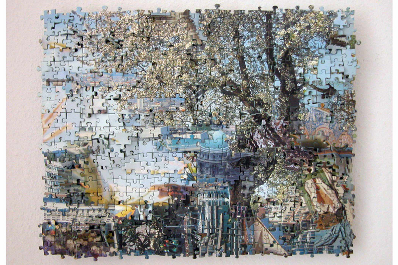 #34; 2005; 34 x 44 cm (14" x 18"); Puzzle auf Aluminium (Puzzle on aluminium)