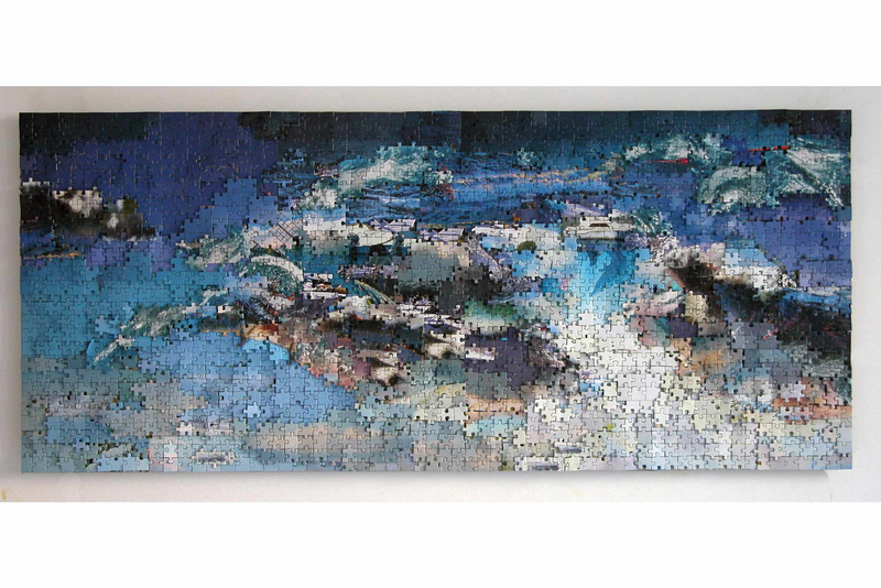 #60; 2008; 50 x 115 cm (20" x 46"); Puzzle auf Aluminium (Puzzle on aluminium)