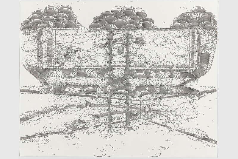 #343; 2011; Tusche auf Papier (Ink on paper); 34,3 x 43,4 cm (13,5" x 17"); Foto: Annette Kradisch