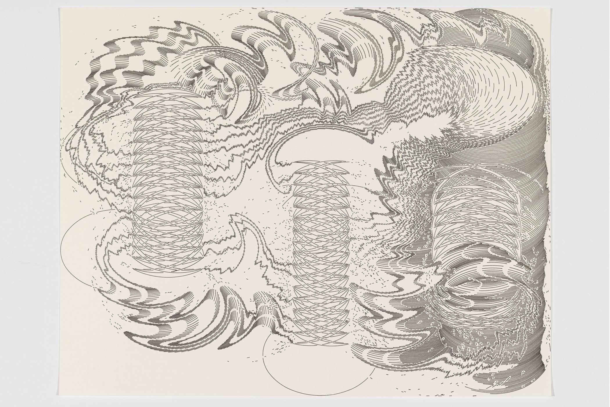 #371; 2019; Tusche auf Papier (Ink on paper); 34,3 x 43,4 cm (13,5" x 17"); Foto: Annette Kradisch